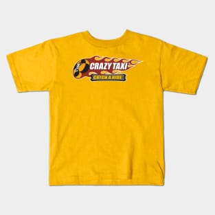 Crazy Taxi Catch a Ride Logo Kids T-Shirt